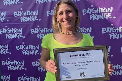 AOD wins Audience Choice Award at Brighton Fringe for Lionhouse venue